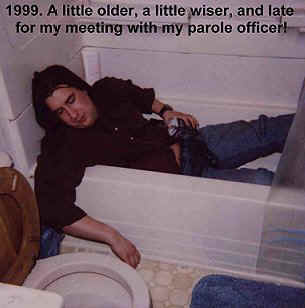 Unknown bathtub, 1999. A good day job can boost self-esteem and pay for these little episodes.
